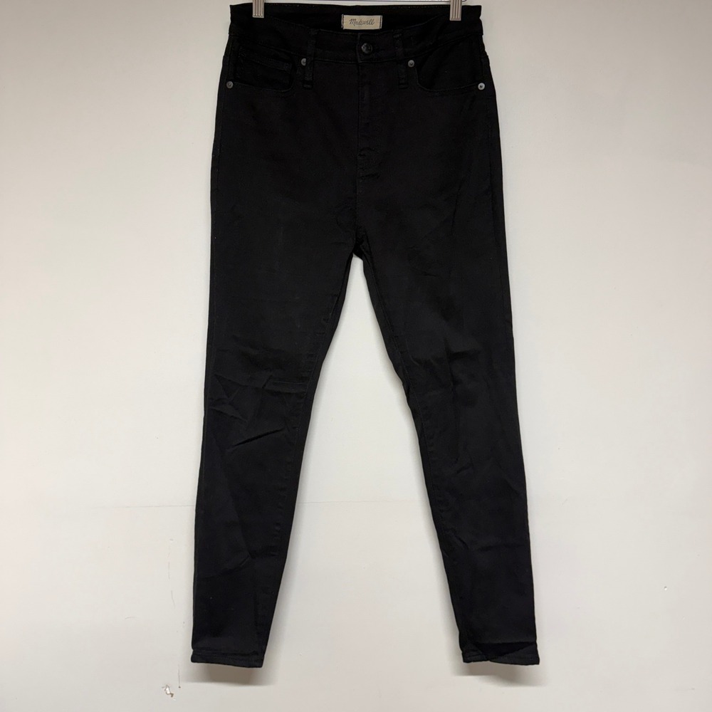 Madewell Curvy High-Rise Skinny Jeans Size 29 Womens Black Denim Pants